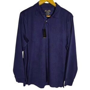 NWT Tasso Elba Supima Pima Cotton Polo Large Gift Sleeve Luxury Office Casual